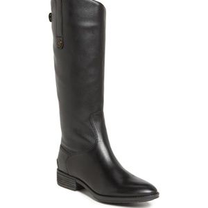 Sam Edelman Black Knee High Penny Boot